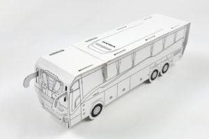 Kartonowy model autobusa